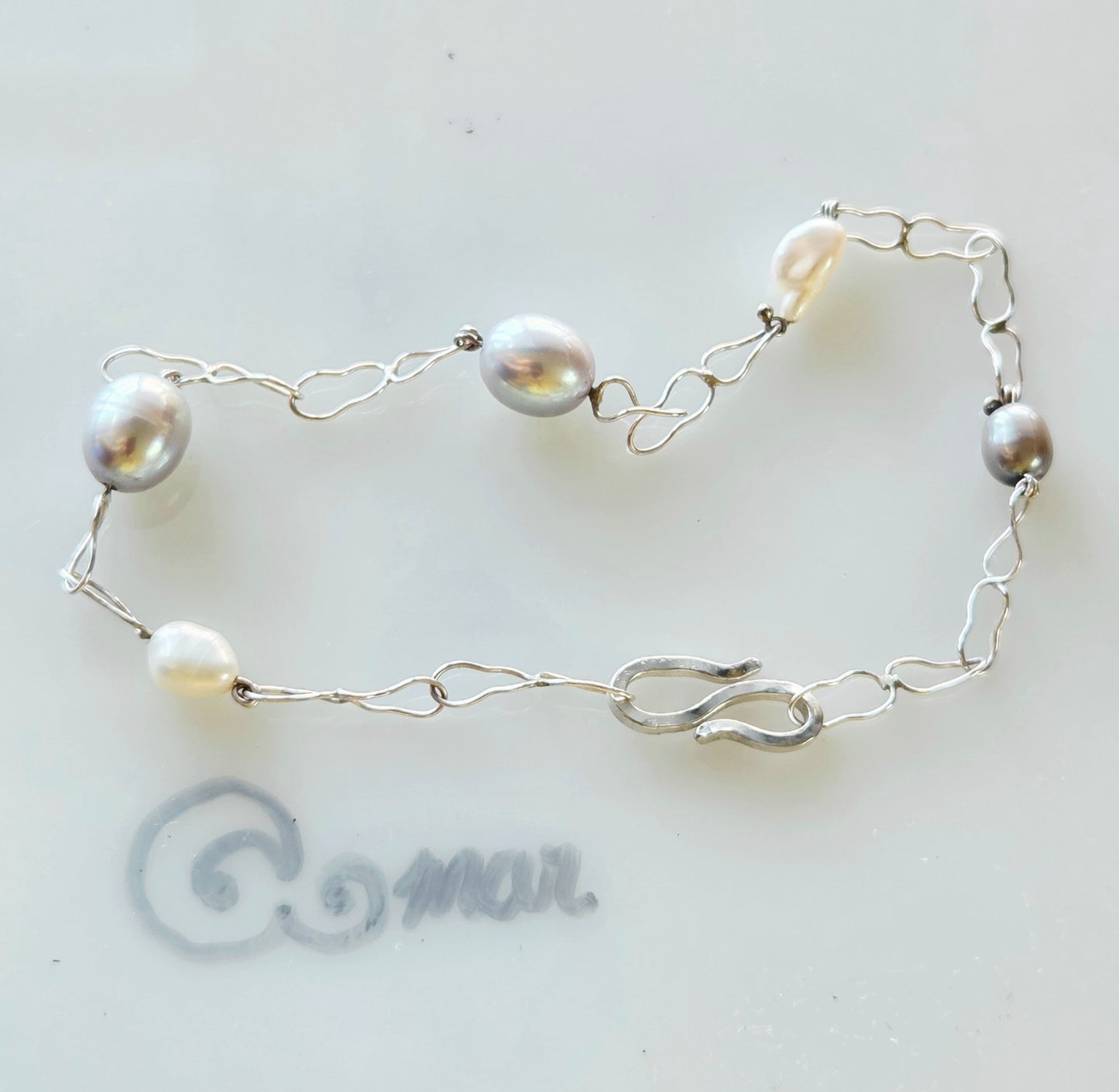 Eternity link Pearl Bracelet