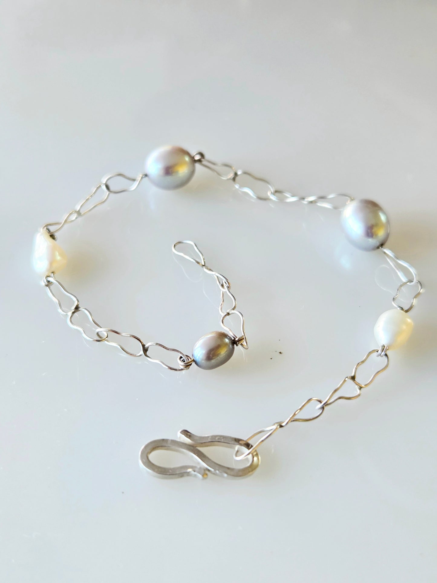 Eternity link Pearl Bracelet