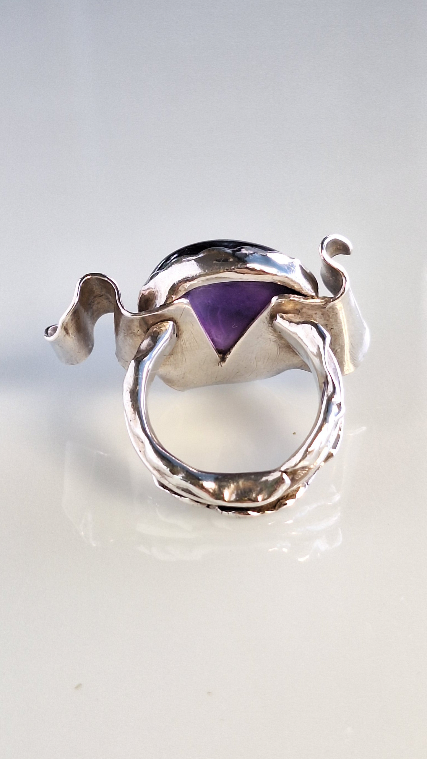 Flow Amethist SS ring