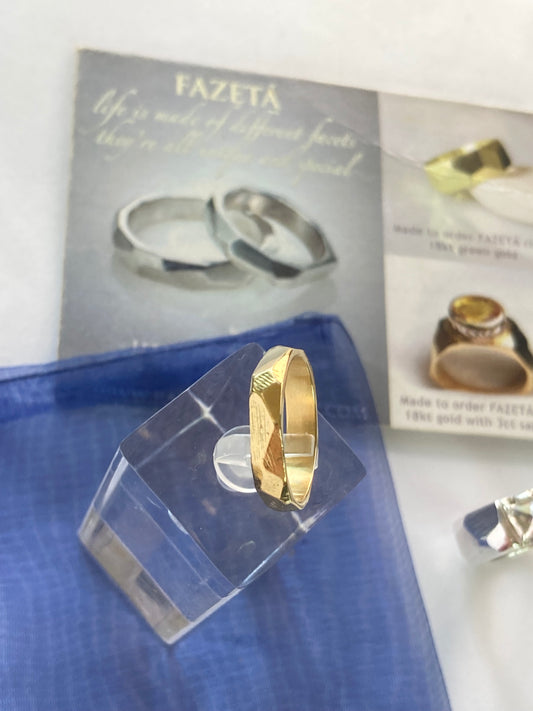 FAZETA 18k Green Gold Band