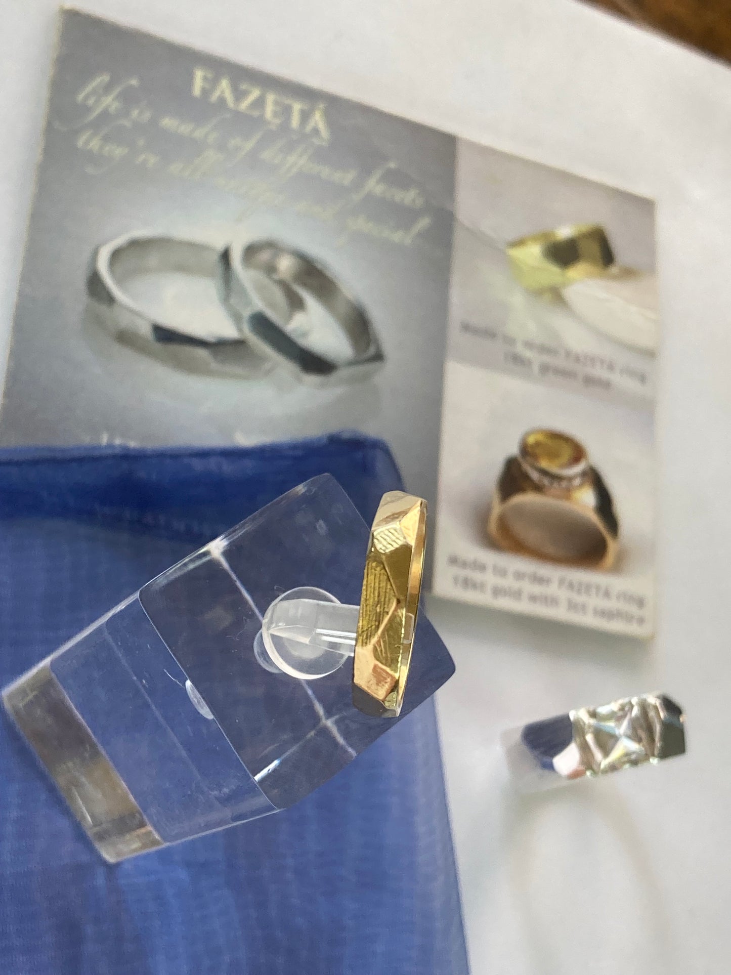 FAZETA 18k Green Gold Band