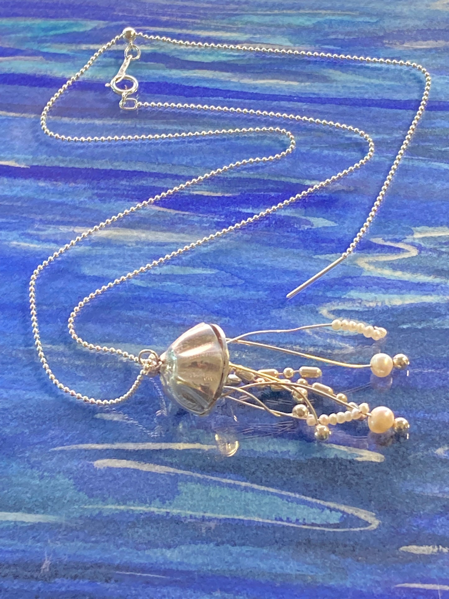 Natural river pearls