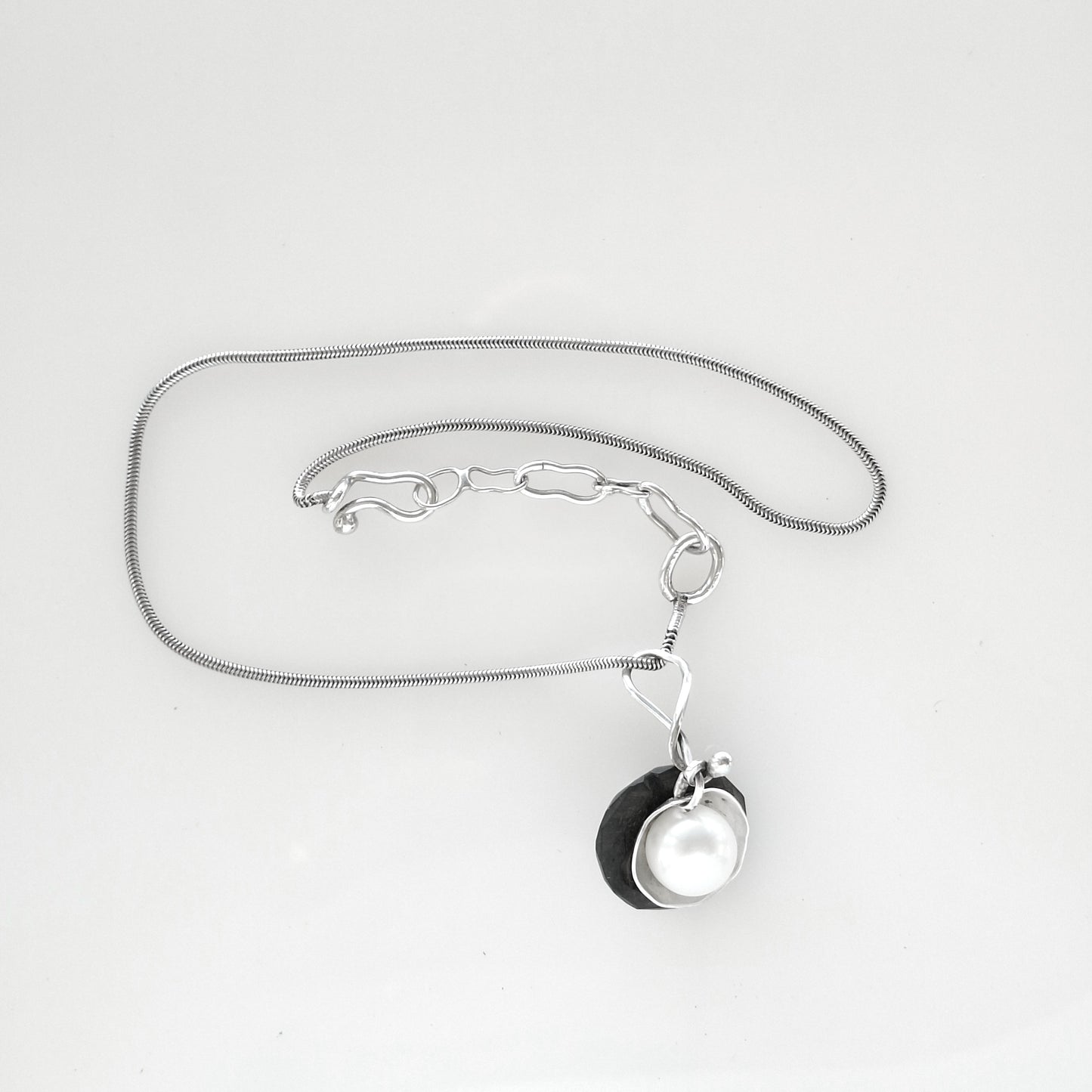 Pearl & Corozo pendant