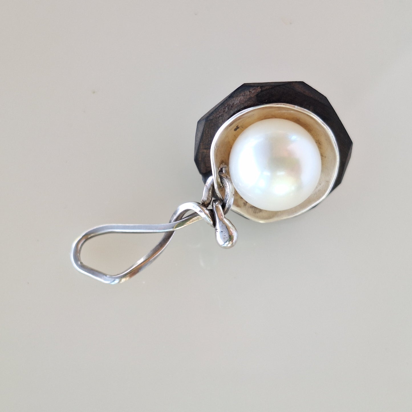 Pearl & Corozo pendant