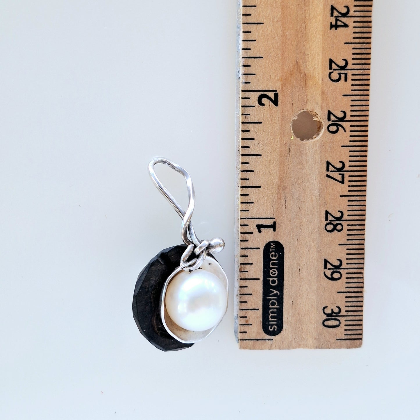 Pearl & Corozo pendant